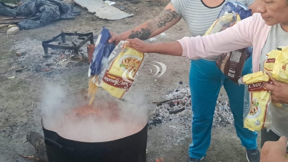 Asistencia a caballo para familias anegadas en La Tosquera