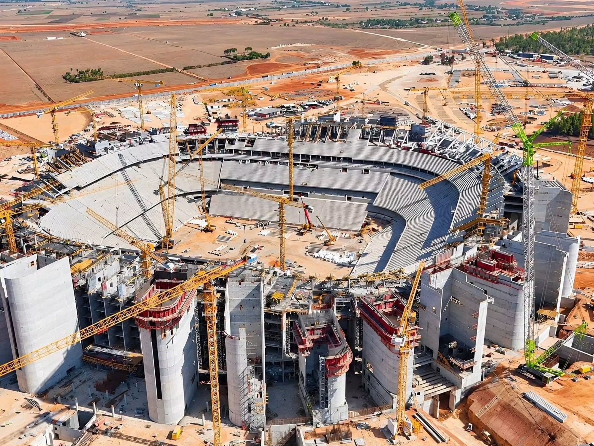 Avanza la construcción del monumental Estadio Hassan II en Marruecos