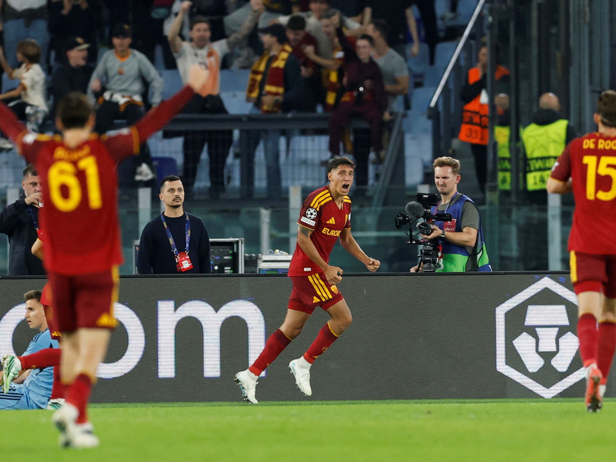 Con un gol de Nahuel Molina, la Roma golea al Slovan Bratislava en la Champions