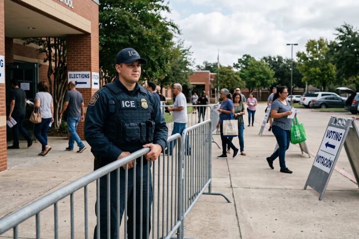 Demanda federal busca frenar operativos del ICE en centros de votación