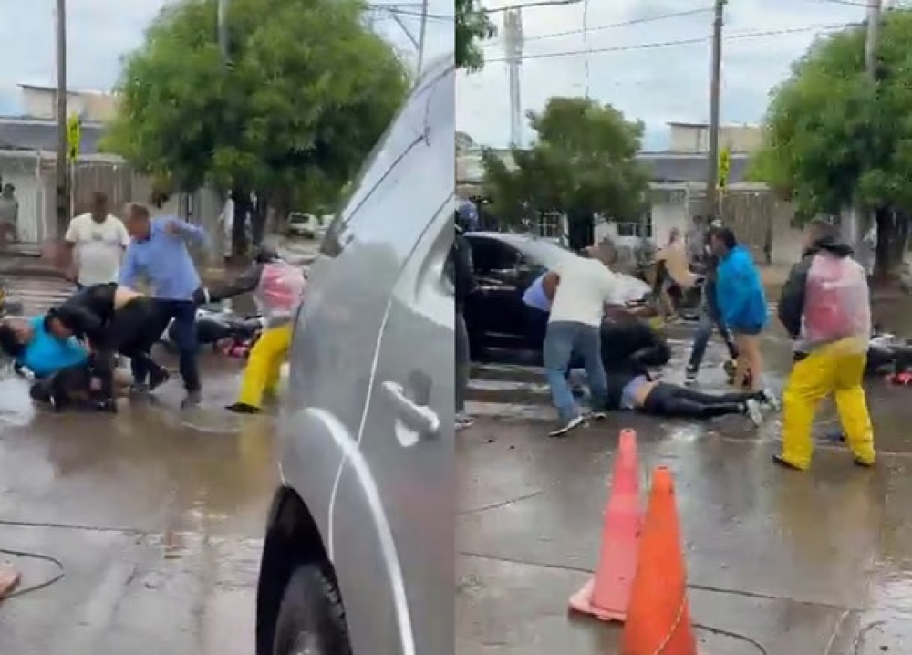 Evitaron un intento de femicidio en Colombia gracias a transeúntes