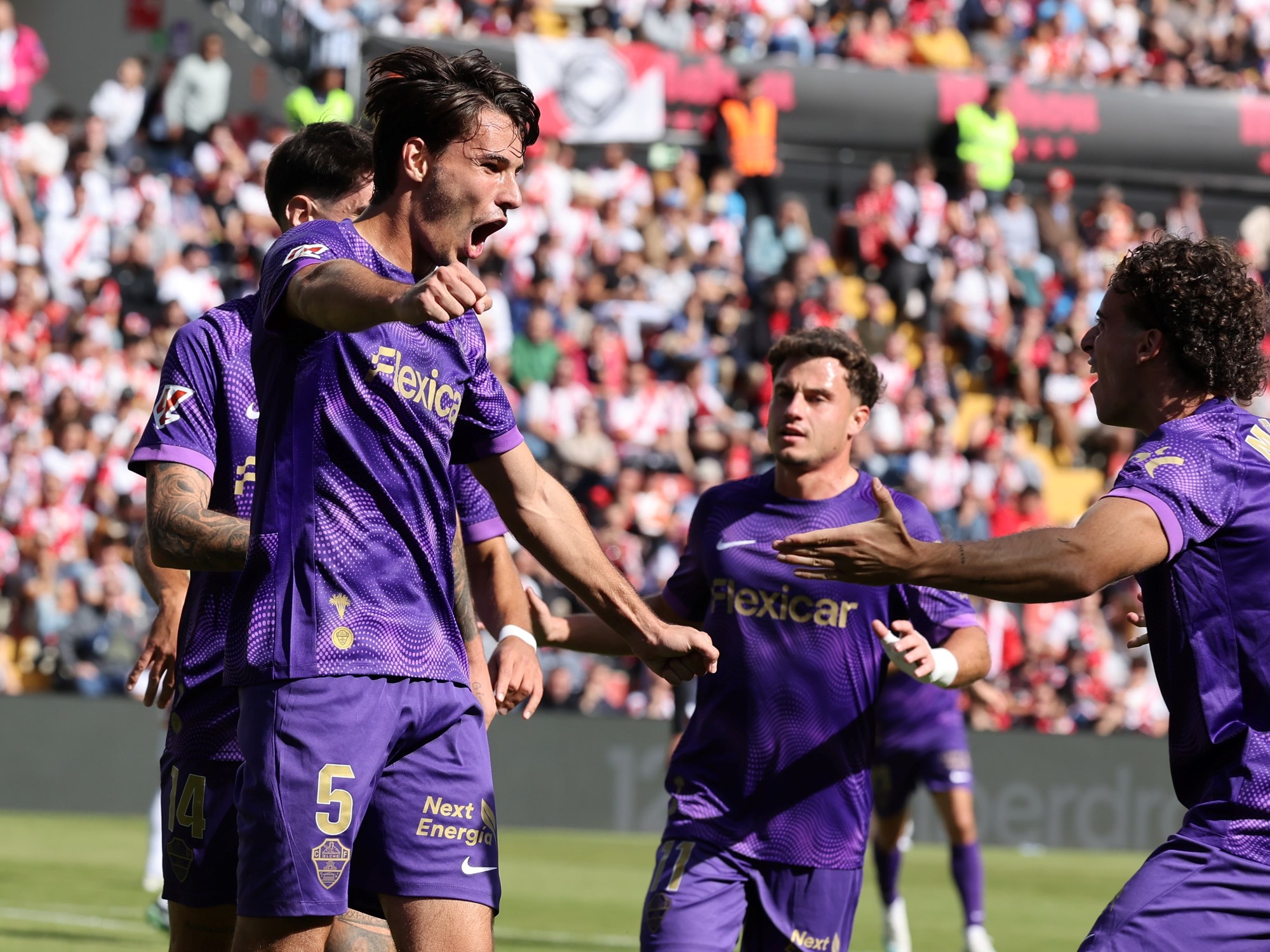 Federico Redondo marcó en la victoria de Elche frente a Rayo Vallecano