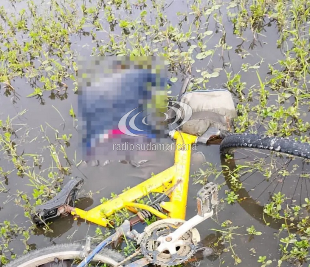 Hallan un cuerpo sin vida en un campo inundado de Resistencia