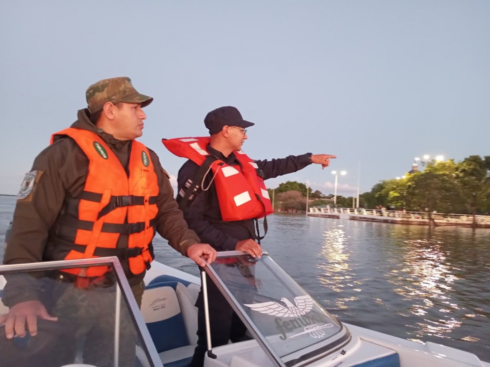 Itatí: la Policía Rural realiza patrullajes náuticos por la crecida del río
