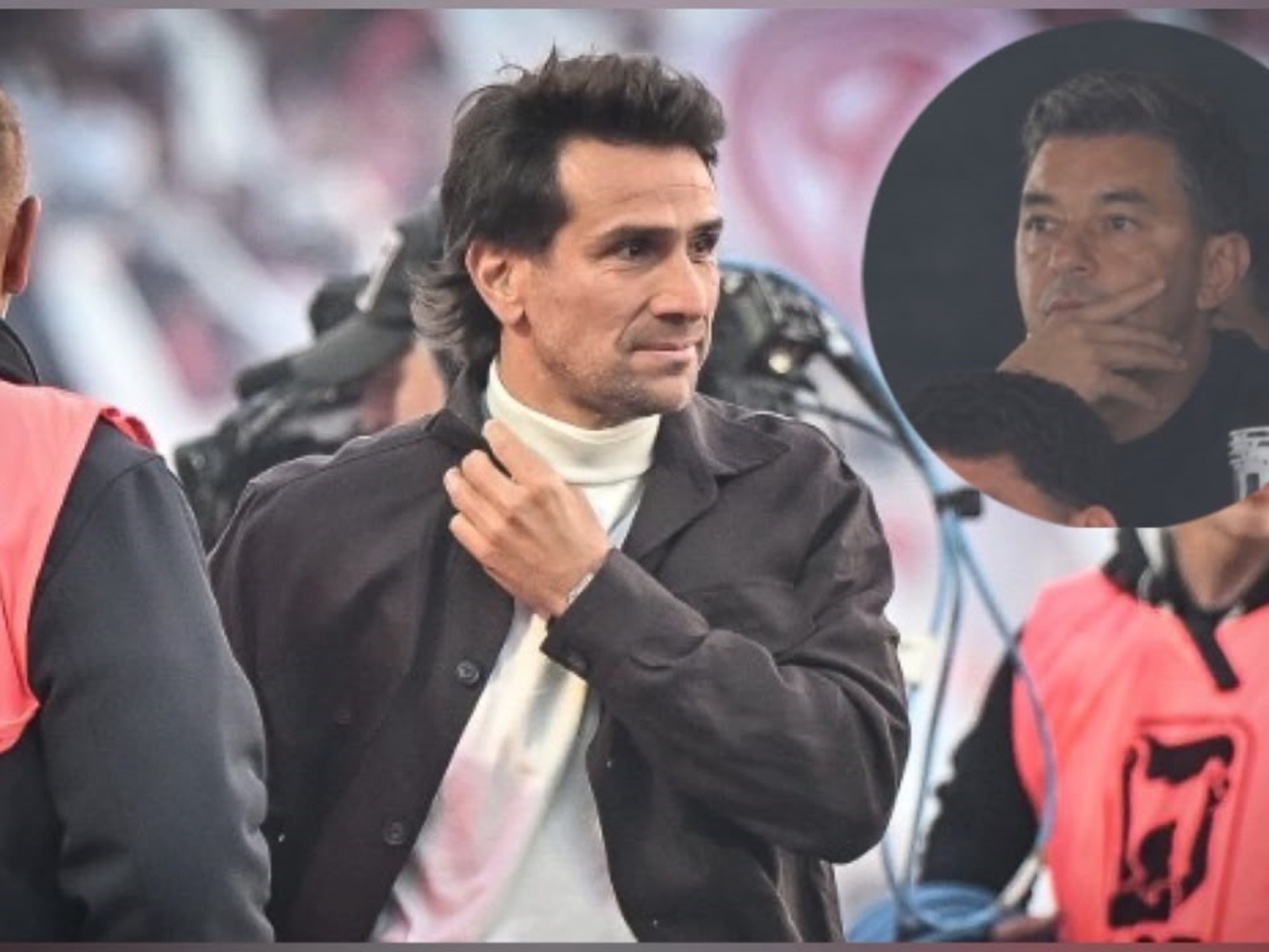 Leonardo Ponzio se refirió a la visita de Marcelo Gallardo al estadio Monumental