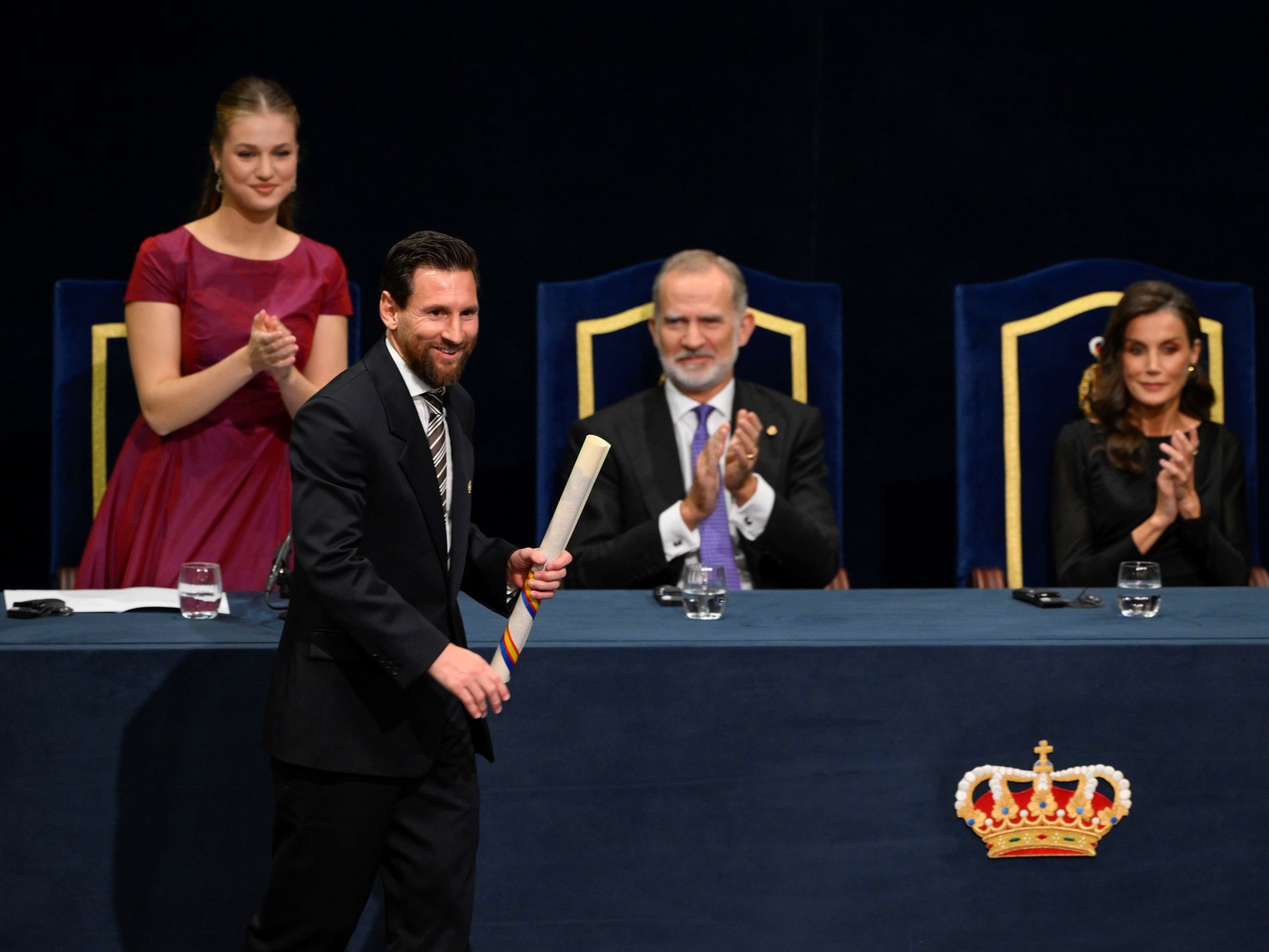 Lionel Messi recibió el prestigioso premio Princesa de Asturias en España