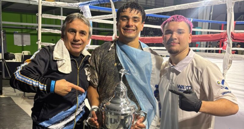 Matías García se consagró campeón internacional de kickboxing en Uruguay