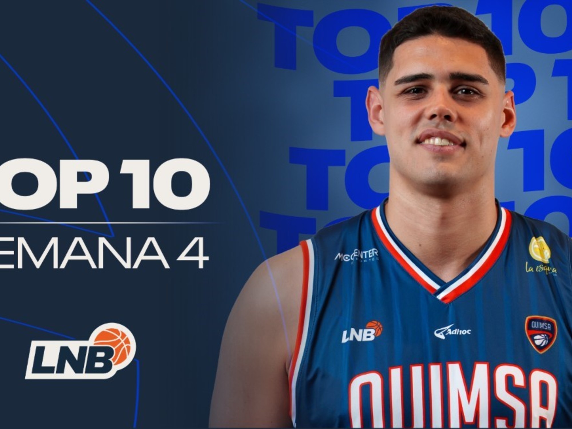 Matías Solanas lidera el top 10 de la Liga Nacional de básquet
