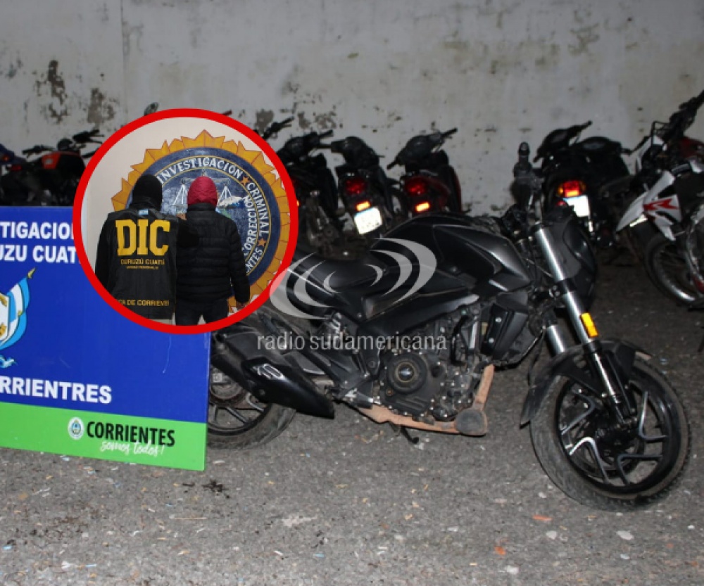 Perugorría: secuestraron una moto robada en Buenos Aires y hay un detenido