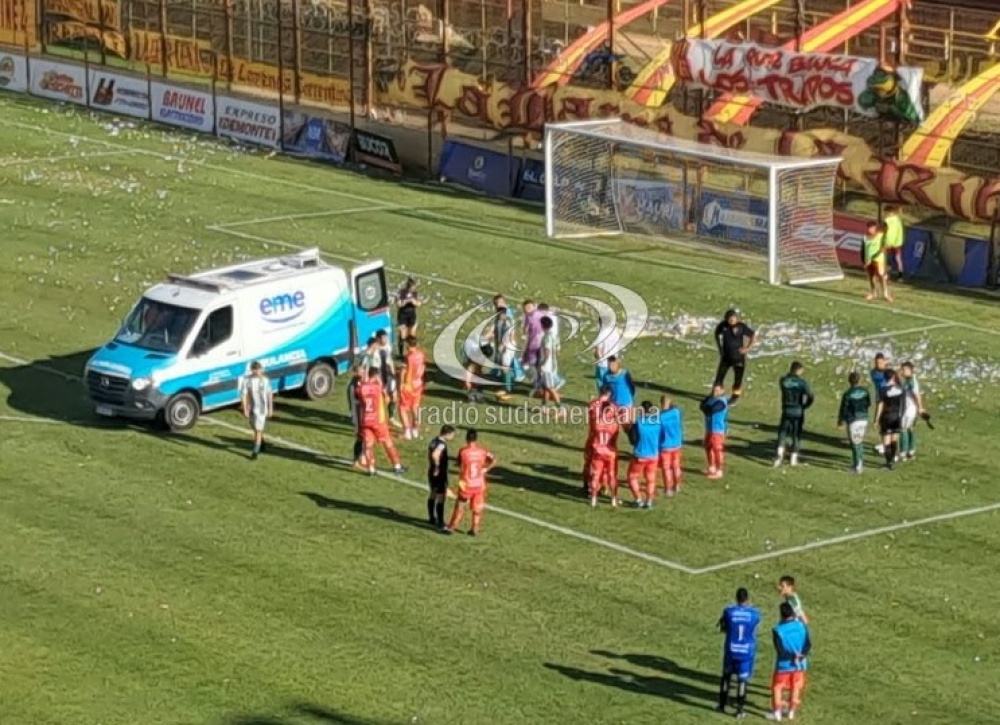 Se suspendió el partido entre Boca Unidos y Gimnasia de Chivilcoy por la caída de una bomba de estruendo