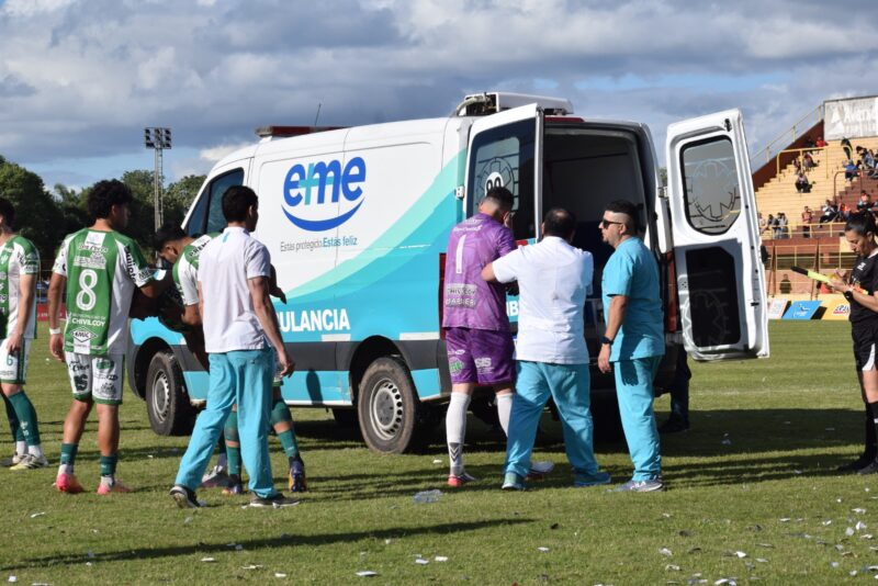 Suspendieron el partido entre Boca Unidos y Gimnasia de Chivilcoy por el impacto de una bomba de estruendo