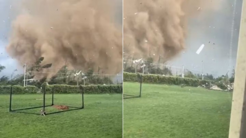 Un tornado categoría EF-2 destruyó un colegio en Chile
